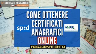 Come ottenere Certificati anagrafici online da SmartANPR [upl. by Barbarese]