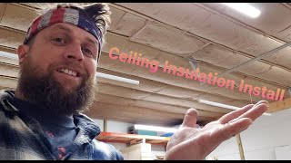 Ceiling Insulation Install [upl. by Premer394]