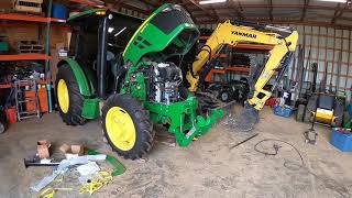 John Deere 5075E Zuidberg Install Front 3 Point [upl. by Vi]