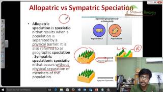 Allopatric vs sympatric speciation [upl. by Eppesiug]