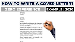 Cover Letter Example With Zero Experience  Writing Tips [upl. by Norga340]