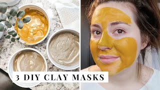 3 DIY CLAY FACE MASK RECIPES  Easy DIY Clay Mask Recipe So cheap  Julia Rae [upl. by Fairfield]