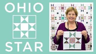 Make a Ohio Star Quilt with Jenny Doan of Missouri Star Video Tutorial [upl. by Gayle562]