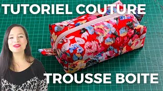 Tuto couture facile  la trousse boite express [upl. by Ytrebil]