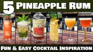 5 EASY Rum Cocktails at Home  Plantation Stiggins Fancy Pineapple Rum [upl. by Zachariah]