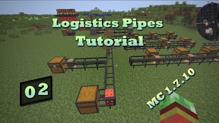 Logistics Pipes Tutorial  2  Item Sorting amp Default Route [upl. by Sieracki538]