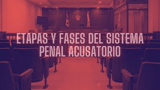 ETAPAS Y FASES DEL SISTEMA PENAL ACUSATORIO [upl. by Idnim233]