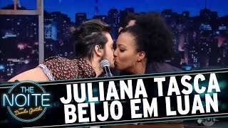 Juliana tasca beijo em Luan Santana  The Noite 301116 [upl. by Ferretti]