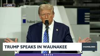 LIVE Trump speaks in Waunakee [upl. by Shalna]