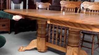 Double Pedestal Dining Table 2 [upl. by Hudson]