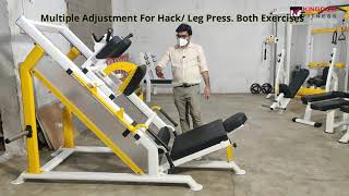 Hack Squat Leg Press  Commercial Gym Machine  Gym Manufacturer [upl. by Powel868]