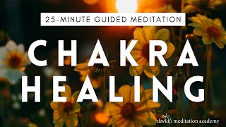 25 Minute Guided Meditation to Balance Your CHAKRAS amp Heal Your Body Sleep Meditation  davidji [upl. by Fayola]