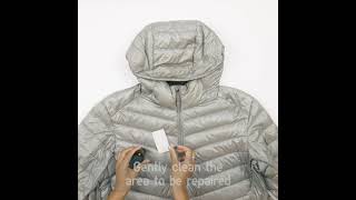 UNIQLO PRESENTS Repair a Down Jacket Hole [upl. by Ephram]