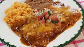 CHEESE ENCHILADAS  BEST HOMEADE SAUCE [upl. by Janel474]