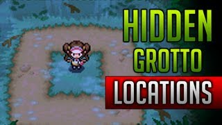 Pokemon Black and White 2  All Hidden Grotto Locations [upl. by Ahsaela]