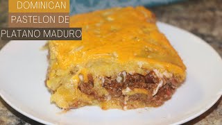 Dominican pastelon de platano maduro  Recipes with Ros Emely [upl. by Brabazon777]