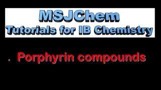 B9 Porphyrin compounds HL [upl. by Ynaiffit527]