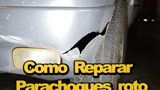 》 Como reparar parachoques con fibra de vidrio  Arreglar golpe en el coche [upl. by Margarete614]