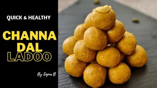 How to make Chana Dal Ladoo  Besan ke ladoo recipe Healthy high protein snack 16 Rayoh Recipe [upl. by Nauqel]