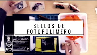 Sellos de fotopolimero  cómo hacerlos en casa [upl. by Anawk760]