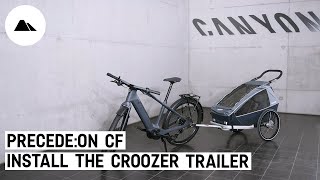 How to install the Croozer trailer to your PrecedeON [upl. by Abehsat]