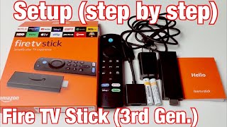 Fire TV Stick 3rd Gen How to Setup step by step 2021 Release [upl. by Alayne]