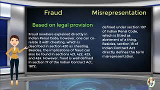 What is Difference Between Fraud amp Misrepresentation [upl. by Cotsen704]