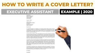 How To Write a Cover Letter For an Executive Assistant Position  Example [upl. by Etnoel]