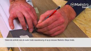 Laminaat Traprenovatie instructie Maestro steps [upl. by Euqinwahs]