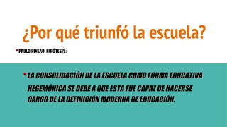 ¿Por que triunfó la escuela [upl. by Clie]