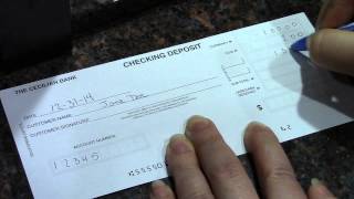 How To Complete A Deposit Ticket [upl. by Dannye]