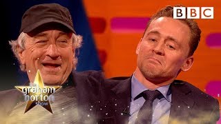 Tom Hiddlestons celebrity impressions  The Graham Norton Show  BBC [upl. by Nosak]