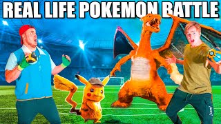 REAL LIFE POKEMON BATTLE Pokemon Billionaire Box Fort 24 Hour Challenge [upl. by Bridgid]