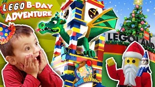 LEGOLAND CHRISTMAS Shawns 3rd Birthday Lego Adventure 1 FUNnel Family [upl. by Catherine]