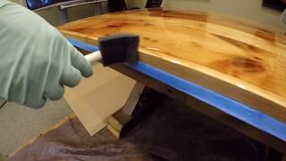 Table Top Epoxy on custom table [upl. by Durrett]