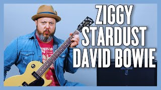 David Bowie Ziggy Stardust Guitar Lesson  Tutorial [upl. by Lienaj]