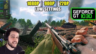 GT 1030  Enlisted  1080p 900p 720p  Low Settings [upl. by Knowle]