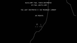 Arcade Game Lunar Lander 1979 Atari [upl. by Edelman973]