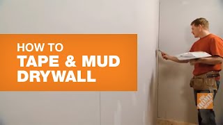 How To Tape and Mud Drywall Reduce Sanding Time  The Home Depot Canada [upl. by Benn]