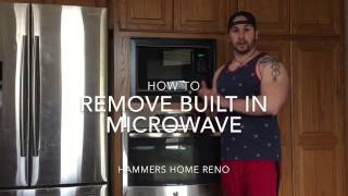 How To Remove Built In Microwave [upl. by Ainet9]