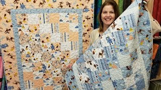 Charm Squares Baby Quilt [upl. by Hoban]