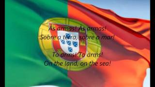 Portuguese National Anthem  quotA Portuguesaquot PTEN [upl. by Lagiba]