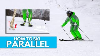 HOW TO SKI PARALLEL  simple steps [upl. by Harimas]