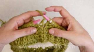 How to knit Fishermans rib in the round [upl. by Euginom]