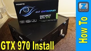 How to Install a Graphics card  Gigabyte Nvidia GTX 970 [upl. by Xuagram814]