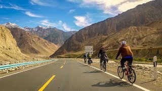 Karakoram Highway in HD Cycling from Pakistan to Kashgar China [upl. by Suilmann]