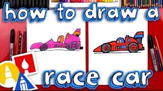 How To Draw A Race Car For Young Artists [upl. by Lidaa490]