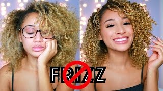 How To Get Rid Of Frizzy Curly Hair [upl. by Oirram]