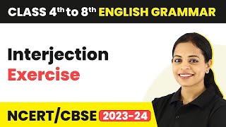 Exercise on Interjection  Interjection Exercise  Class 4 to 8 English Grammar [upl. by Schear]