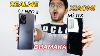 Realme GT Neo 2 vs Mi 11x  Snapdragon 870 battle under ₹30000 [upl. by Nnylasor819]